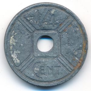 Французский Индокитай, 1/4 цента (1943 г.)