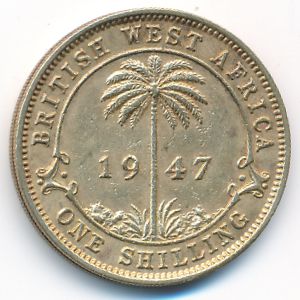 Британская Западная Африка, 1 шиллинг (1947 г.)