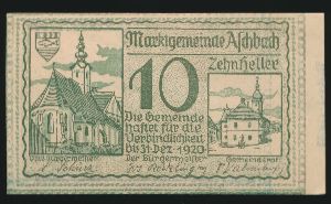 Нотгельды Австрии, 10 геллеров