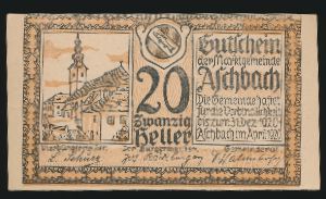 Нотгельды Австрии, 20 геллеров