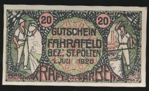 Нотгельды Австрии, 20 геллеров