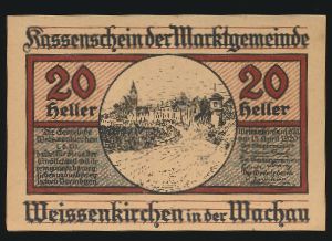 Нотгельды Австрии, 20 геллеров