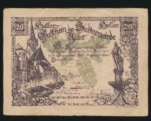 Нотгельды Австрии, 20 геллеров