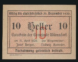 Нотгельды Австрии, 10 геллеров