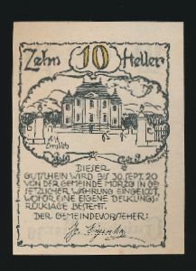 Нотгельды Австрии, 10 геллеров