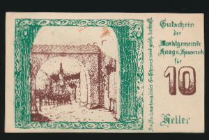 Нотгельды Австрии, 10 геллеров