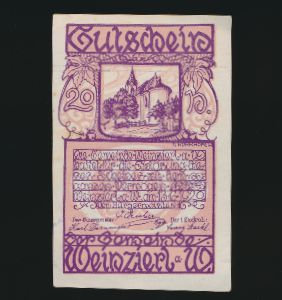 Нотгельды Австрии, 20 геллеров