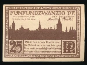 Нотгельды Германии, 25 пфеннигов (1921 г.)