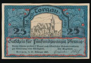 Нотгельды Германии, 25 пфеннигов (1921 г.)