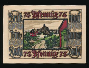 Нотгельды Германии, 75 пфеннигов (1921 г.)