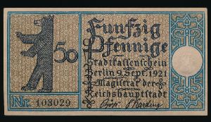 Нотгельды Германии, 50 пфеннигов (1921 г.)