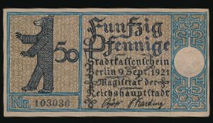 Нотгельды Германии, 50 пфеннигов (1921 г.)