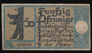 Нотгельды Германии, 50 пфеннигов (1921 г.)