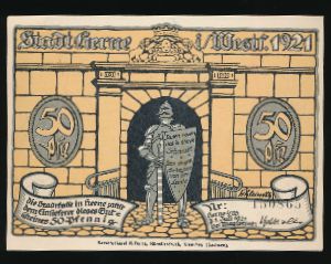 Нотгельды Германии, 50 пфеннигов (1921 г.)