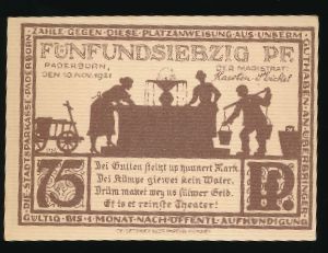 Нотгельды Германии, 75 пфеннигов (1921 г.)