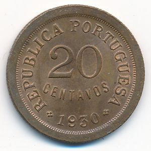 Кабо-Верде, 20 сентаво (1930 г.)