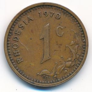 Rhodesia, 1 cent, 1970