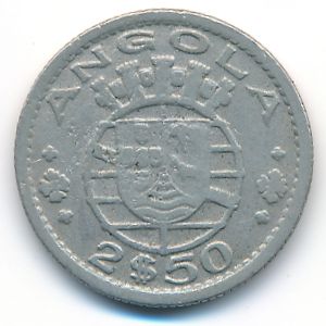 Ангола, 2,5 эскудо (1953 г.)