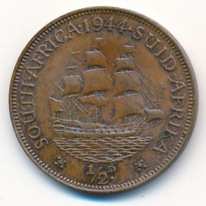 ЮАР, 1/2 пенни (1944 г.)
