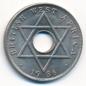 Британская Западная Африка, 1/2 пенни (1936 г.)