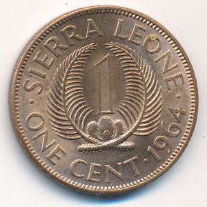 Сьерра-Леоне, 1 цент (1964 г.)
