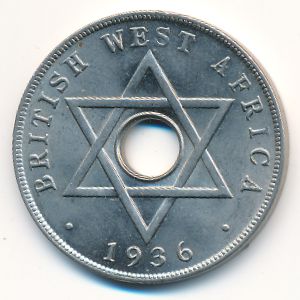 Британская Западная Африка, 1 пенни (1936 г.)