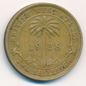 Британская Западная Африка, 2 шиллинга (1938 г.)