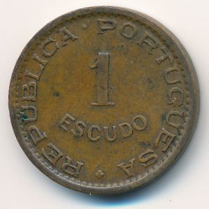 Angola, 1 escudo, 1956