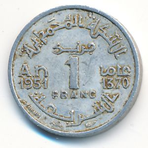 Марокко, 1 франк (1951 г.)