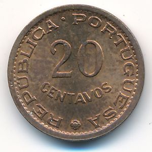 Sao Tome and Principe, 20 centavos, 1971