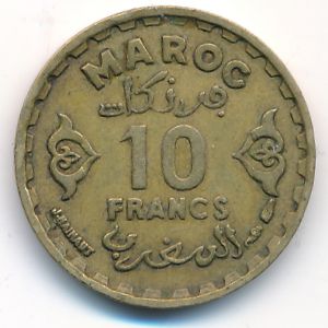 Марокко, 10 франков (1951 г.)