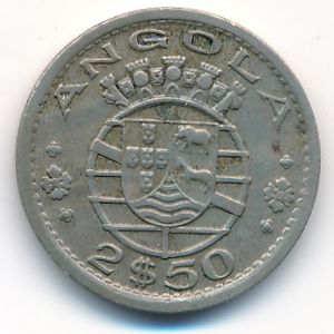 Ангола, 2,5 эскудо (1956 г.)