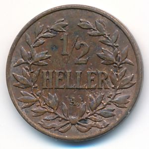 Немецкая Африка, 1/2 геллера (1905 г.)