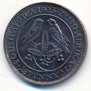 ЮАР, 1/4 пенни (1923 г.)