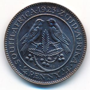 ЮАР, 1/4 пенни (1923 г.)