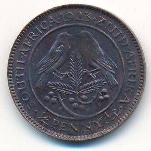 ЮАР, 1/4 пенни (1923 г.)