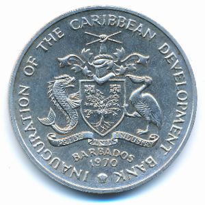 Барбадос, 4 доллара (1970 г.)