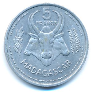 Мадагаскар, 5 франков (1953 г.)