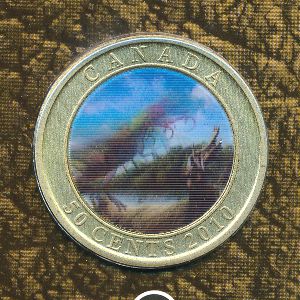 Canada, 50 cents, 2010