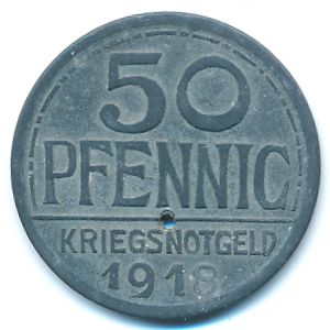 Оффенбург., 50 пфеннигов (1918 г.)