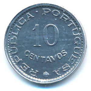Guinea-Bissau, 10 centavos, 1973