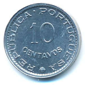 Guinea-Bissau, 10 centavos, 1973