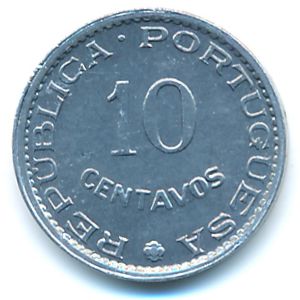 Guinea-Bissau, 10 centavos, 1973