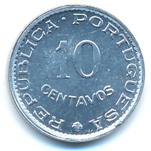 Guinea-Bissau, 10 centavos, 1973