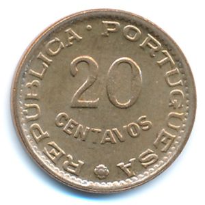 Гвинея-Бисау, 20 сентаво (1973 г.)