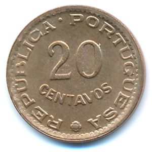 Гвинея-Бисау, 20 сентаво (1973 г.)