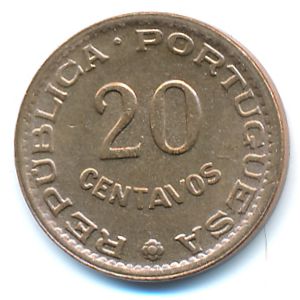 Гвинея-Бисау, 20 сентаво (1973 г.)