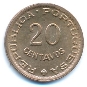Гвинея-Бисау, 20 сентаво (1973 г.)