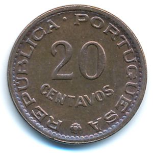 Гвинея-Бисау, 20 сентаво (1973 г.)