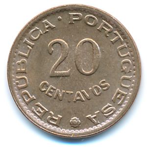 Гвинея-Бисау, 20 сентаво (1973 г.)